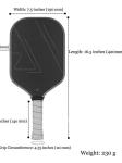 Professional Pickleball Paddles 16mm T700 Carbon Fiber Pickleball Racket