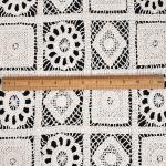Breathable 100 Cotton Three Dimensional Cotton Winding Rope Embroidery Fabric