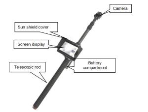 Wholesale Carbon Fibre Pole Telescopic Ir Search Camera Under Vehicle Surveillance System 1080p from china suppliers