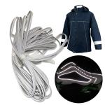 Silver Reflective Piping Clothing Grey Silver Reflex Pipe Yarn 0.21mm