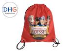 Cloth Drawstring Gym Sack Drawstring Bag , Personalized Cinch Bags 210 Denier
