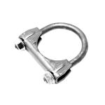U Bolt Type Exhaust Pipe Muffler Clamp - ( Galvanized Iron / Stainless Steel )