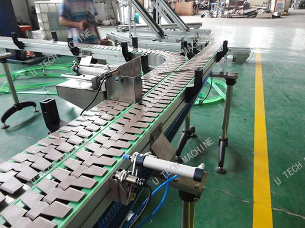 Workshop Industrial Conveyor Belts / Assembly Line Transfer Green Pvc Conveyor