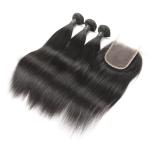 Genuine Raw Indian Remy Human Hair Extension Weave No Synthetic Hair
