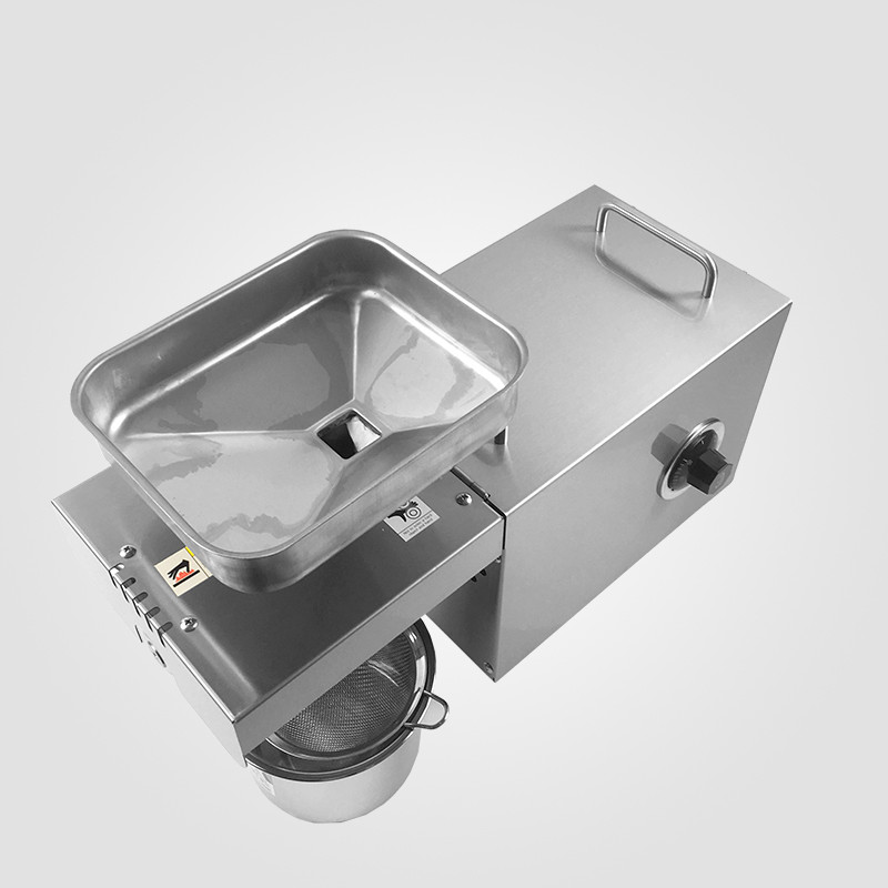 Stainless Steel Casing Mini Oil Press Home Oil Expeller For Making Edible Oil