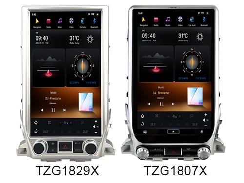 Tesla Vertical Android Screen For Toyota Land Cruiser 2016-2020 Car Multimedia
