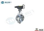 PN25 WCB Butterfly Valve Double Eccentric Disc Designed With Manual Lever
