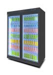 Deluxe Split Vertical Supermarket Refrigerating Display Cabinet Fridge For