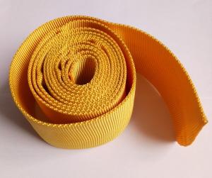 China Polyester Nylon Webbing , Red Yellow Woven Webbing For Protective Rubber Hose on sale