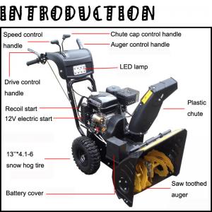 China New type garden tools Loncin 6.5hp snow thrower, snow blower, snow removel equipment on sale
