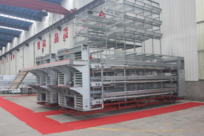 Prefabricated Wire Chicken Battery Cage 3-8tiers Poultry Farm House 0