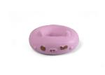 Chew Resistant Super Durable Dog Toys Squeaky Rubber Donut Dog Toy Clean