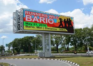 China Exterior Billboard LED Display High Gray Level Screen With Cold Steel Cabinet on sale