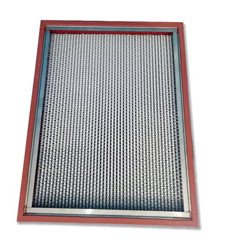 Panel Filter Construction Customized H13 Deep Pleat HEPA Filter with Aluminum Frame