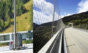 Wholesale Bridge Balustrade Stainless Steel Rope Mesh , Cable Mesh Netting Ferrule / Knotted from china suppliers