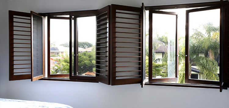 Modern Soundproof Aluminum Side Hinged Window With US / EU Standard
