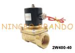 1-1/2" UNI-D Type UW-40 2W400-40 Brass Flow Control Solenoid Valve For Water Gas