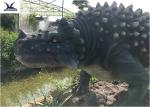 Artificial Animatronic Dinosaur Lawn Decorations For Amusement Theme Park