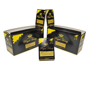Wholesale 100% Biodegradable Custom White Cardboard Paper Box Best Selling Royal Honey Packaging Paper Box For Men Enhancement from china suppliers