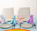 Waterproof Disposable Plastic Tablecloths Eco Friendly With Rainbow Pattern