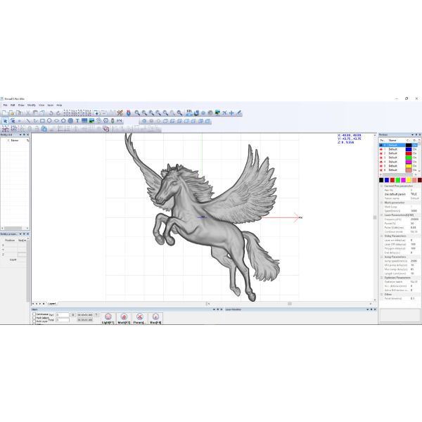 Multi Layer UV / 355 / QCW / 3D Laser Marking Software EZCAD3 Software