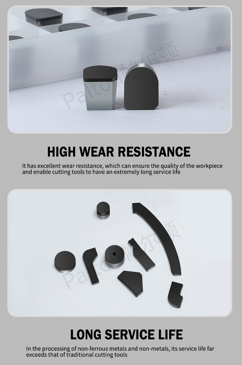 Inlaid Round CBN PCD Tools Turning Inserts For Polycrystalline Diamond Cutting