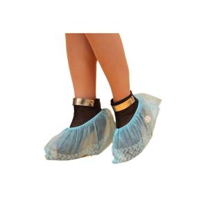 Wholesale Elastic Disposable Surgical Shoe Covers , Disposable Foot Booties Machine Made Style from china suppliers