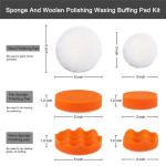 39 Pcs 5 Inch Car Polishing Sponges Buffing Sponge Pads For Car Sanding