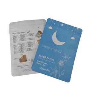 China Customized Logo  Plastic Three Side Sealed Small Sachet for Sleep Patch Resealable Mylar Bags for Nipple Patch on sale