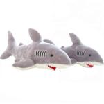 Decorative Giant Shark Doll Customized Color Short Velboa Material 19 Inch
