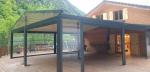 Aluminum PVC Pergola Canopy Roof Pergola Hotels Modern Front Door Waterproof