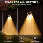 RGB Breathing LED Outdoor Solar Wall Light Waterproof Constant Bright for Yard