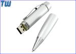 Ballpoint Pen USB 128GB Thumb Drives Copper Material Smooth Writing