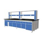 Multiscene Blue Chemistry Laboratory Furniture , Rustproof Lab Bench With