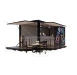 Galvanized Steel Bending 180g Frame Modern 10ft Container Bar Food Shop for