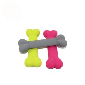 China Bone Shape Pet Play Toys Non - Toxic Silicone Material For Dog Dental Health on sale