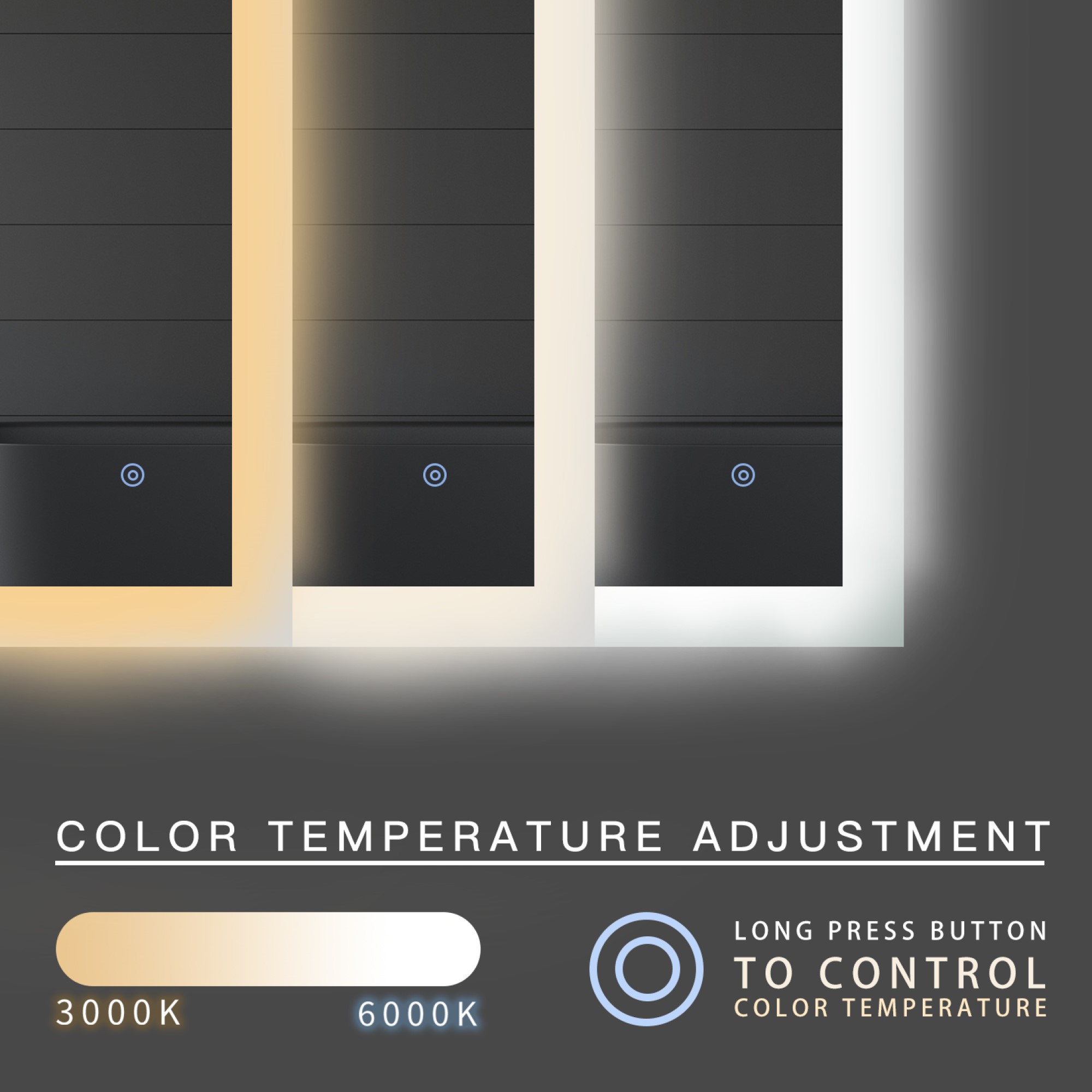 Hotel LED Bathroom Mirror Light EMI.18 with 5mm Copper Free Mirror