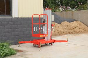 Wholesale AC Powered Single Mast Lift Aluminum Alloy Hydraulic Lifting Platform from china suppliers