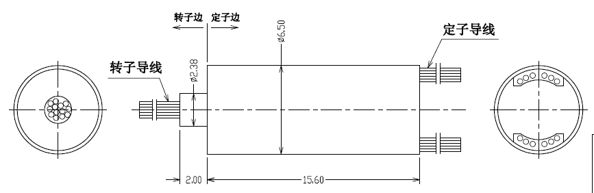 Durable Compact Mini Slip Ring Capsule 12 Circuits 1A Stable Operation