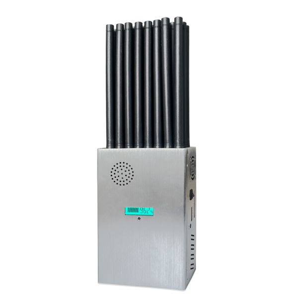 New design 24 antennans portable signal jammer blocking WIFI 6E and mobile phone 2G, 3G, 4G, 5G, GPS, WIFI, UHF, VHF, RF,LOJACK signals With new