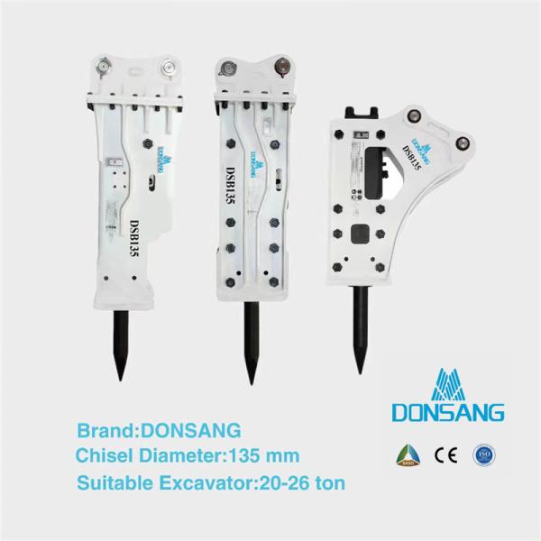 HB20G Excavator Hydraulic Breaker For SOOSAN 135mm Chisel Hydraulic Crusher Rock