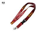 Red & Blue Nylon Material Id Card Neck Lanyards Custom Printing Type​