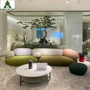 Wholesale Cobblestone Design Fabric Sofa Set Combination Living Room Lobby Pebble Sofa from china suppliers