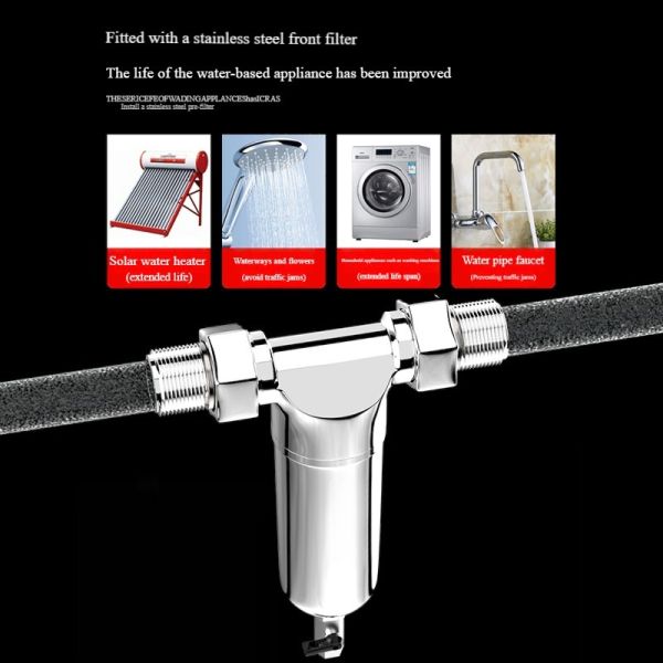 Stainless Steel Tap Water Pre Filter Household Explosion Proof Anti Freezing