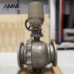 Large Size 20 Inch Two Pieces Ball Valve High Temperature High Pressure