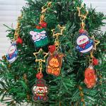 Festive Christmas Snowman Key Ring with Transparent Acrylic and Metal Attachment