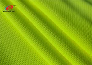 Wholesale Yellow Colour 100% Polyester Fluorescent Bird eye Mesh safety vest Fabric from china suppliers