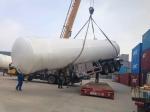 CIMC manufactures high-quality three-axle liquid tank cars with a maximum load