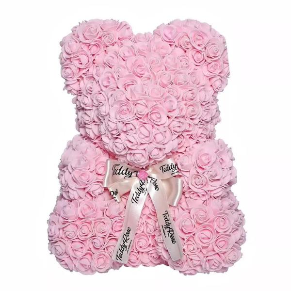 Hot Selling Wholesale Foam / PE Handmade Artificial Flowers Rose Bear for