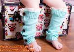 women knit boot cuffs acrylic cable pattern lace boot socks buttons leg warmers